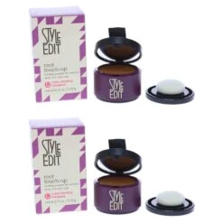 Simple Style Edit Root Touch Up Powder Light Brown 0.13 Oz 2 Pack