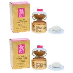 Simple Style Edit Blonde Root Touch Up Powder Medium Blonde 0.13 Oz 2 Pack