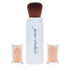 Simple Jane Iredale Amazing Base Loose Mineral Powder Refillable Brush Suntan 0.18 Oz