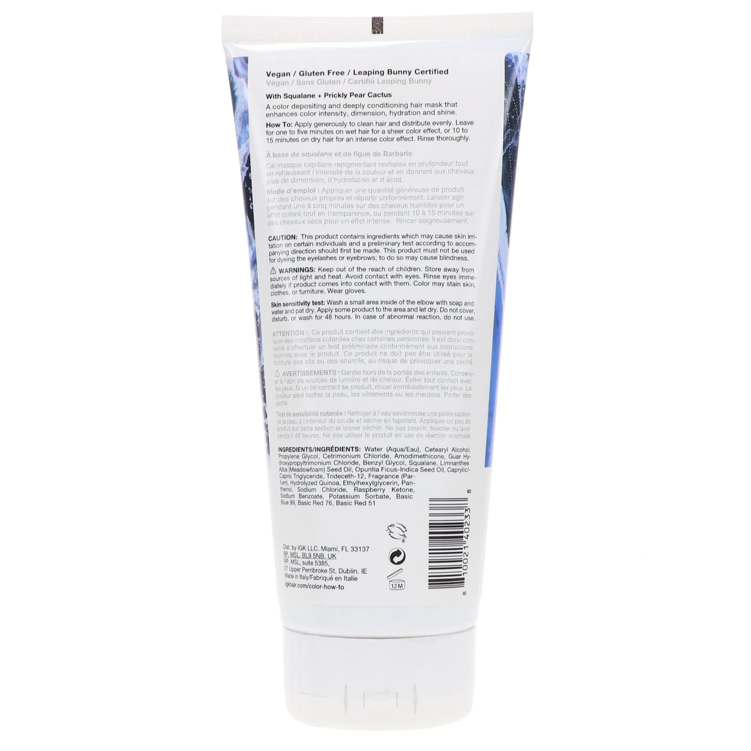 Simple IGK Color Depositing Hair Mask Peek-A-Blue (Steely Blue Gray) 6 Oz 7 Simple IGK Color Depositing Hair Mask Peek-A-Blue (Steely Blue Gray) 6 Oz - Image 5