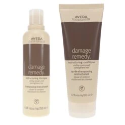 Simple Aveda Damage Remedy Shampoo 8.5 Oz & Damage Remedy Conditioner 6.7 Oz Combo Pack