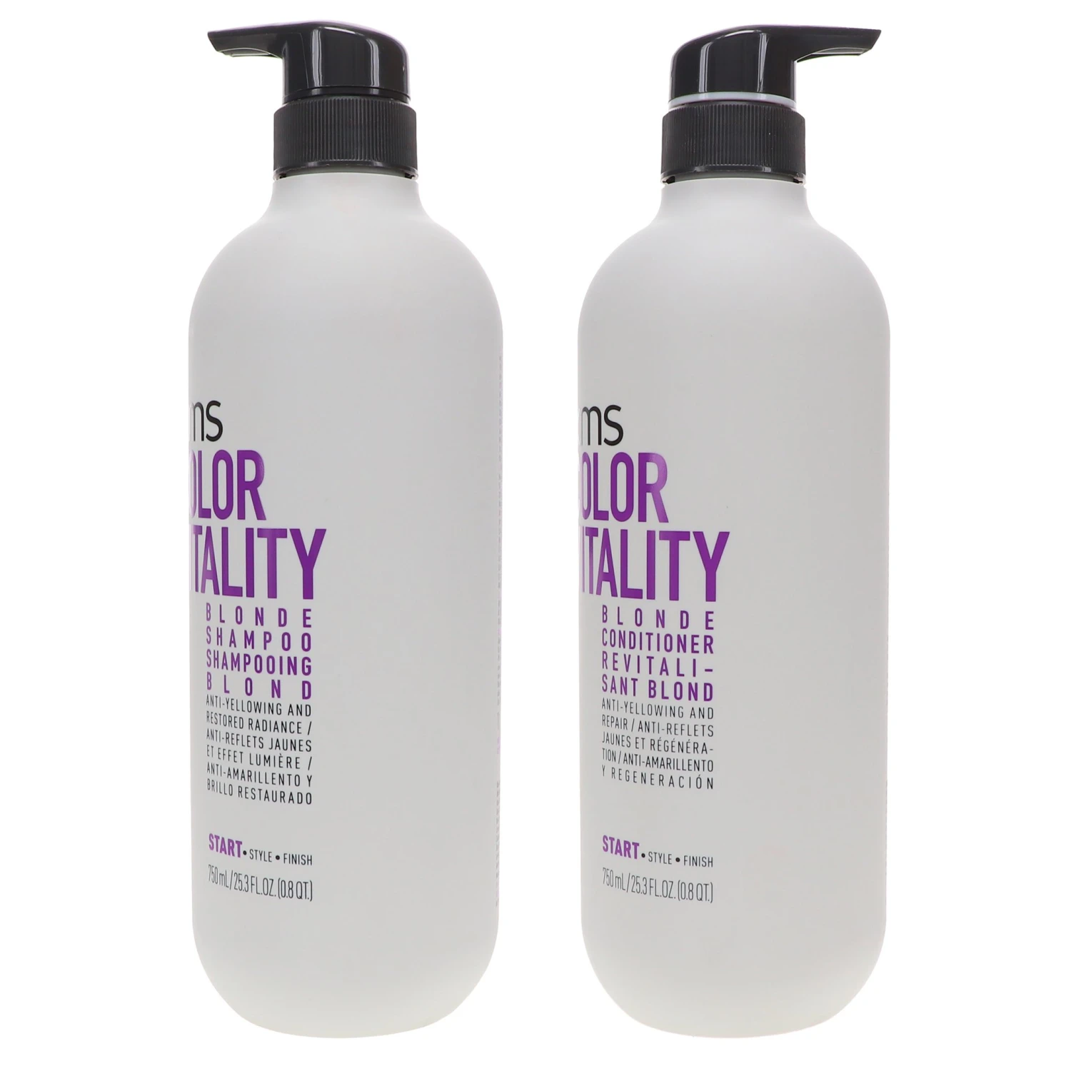 Simple KMS Color Vitality Blonde Shampoo 25.3 Oz & Color Vitality Blonde Conditioner 25.3 Oz Combo Pack 4 Simple KMS Color Vitality Blonde Shampoo 25.3 Oz & Color Vitality Blonde Conditioner 25.3 Oz Combo Pack - Image 2