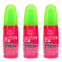 Simple TIGI Bed Head Straighten Out Serum 3.38 Oz 3 Pack