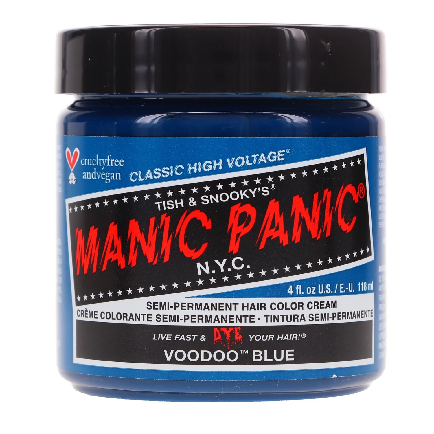 Simple MANIC PANIC Classic High Voltage Voodoo Blue 4 Oz 3 Simple MANIC PANIC Classic High Voltage Voodoo Blue 4 Oz
