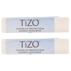 Simple TIZO Tinted Lip Protection Mineral Sunscreen SPF 45 0.14 Oz 2 Pack