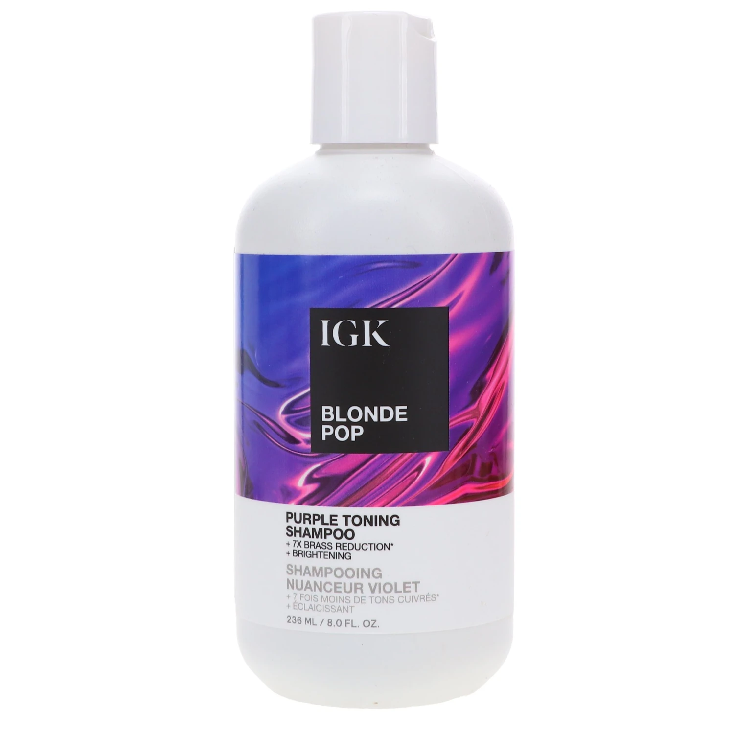 Simple IGK Blonde Pop Purple Toning Shampoo 8 Oz 3 Simple IGK Blonde Pop Purple Toning Shampoo 8 Oz