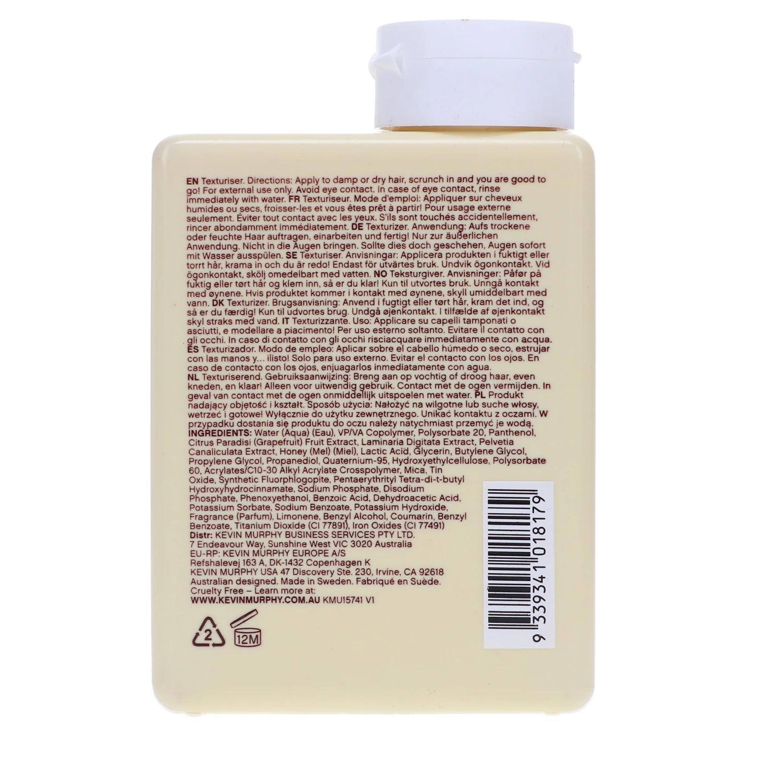 Simple Kevin Murphy Hair Resort Beach Texturiser 5.1 Oz 7 Simple Kevin Murphy Hair Resort Beach Texturiser 5.1 Oz - Image 5