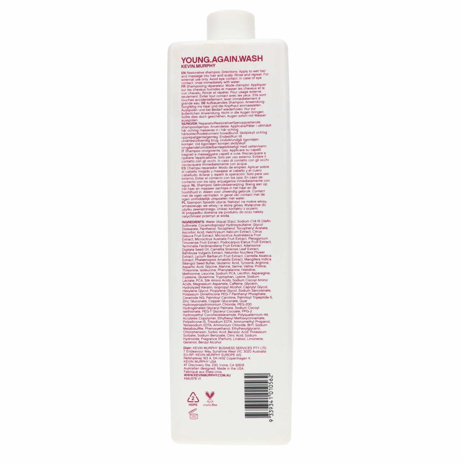 Simple Kevin Murphy Young Again Wash 33.8 Oz 7 Simple Kevin Murphy Young Again Wash 33.8 Oz - Image 5