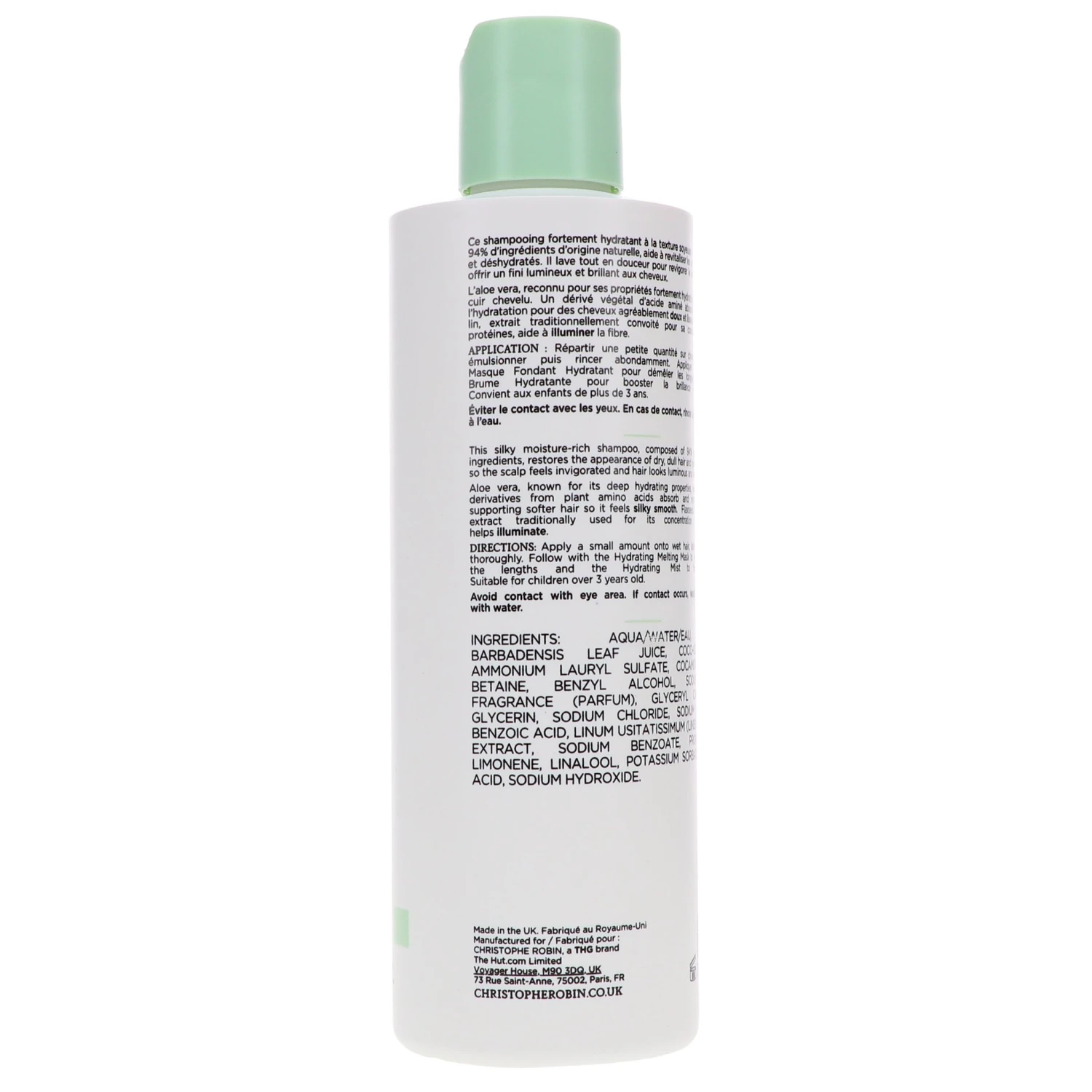 Simple Christophe Robin Hydrating Shampoo With Aloe Vera 8.4 Oz 6 Simple Christophe Robin Hydrating Shampoo With Aloe Vera 8.4 Oz - Image 4