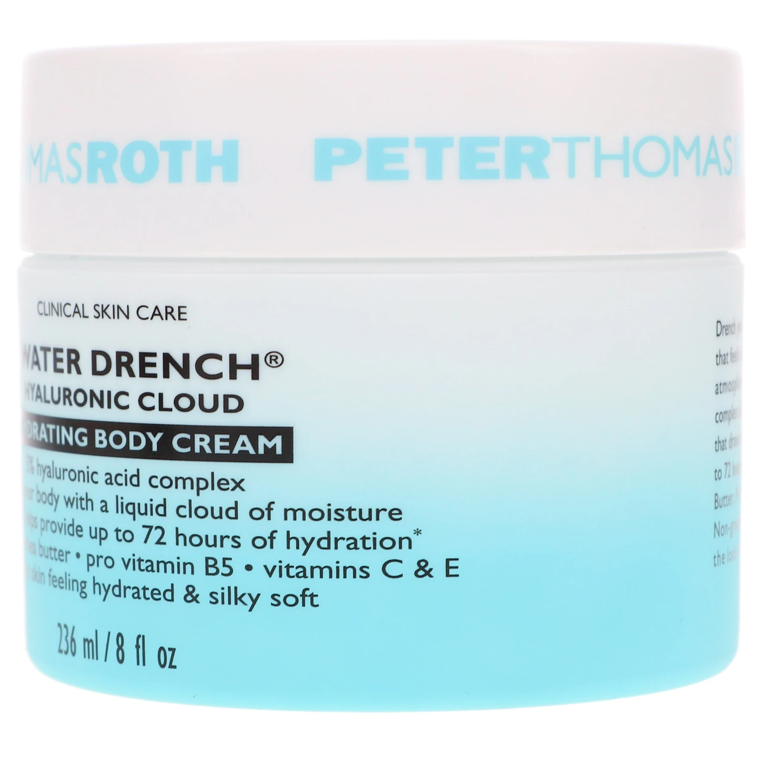 Simple Peter Thomas Roth Water Drench Hyaluronic Cloud Hydrating Body Cream 8 Oz 4 Simple Peter Thomas Roth Water Drench Hyaluronic Cloud Hydrating Body Cream 8 Oz - Image 2