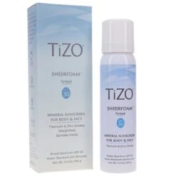 Simple TIZO SheerFoam SunScreen Tinted SPF 30 3.5 Oz -Laladaisy Trendy w2048h2048fitcrop 624