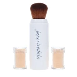 Simple Jane Iredale Amazing Base Loose Mineral Powder Refillable Brush Warm SIlk 0.18 Oz
